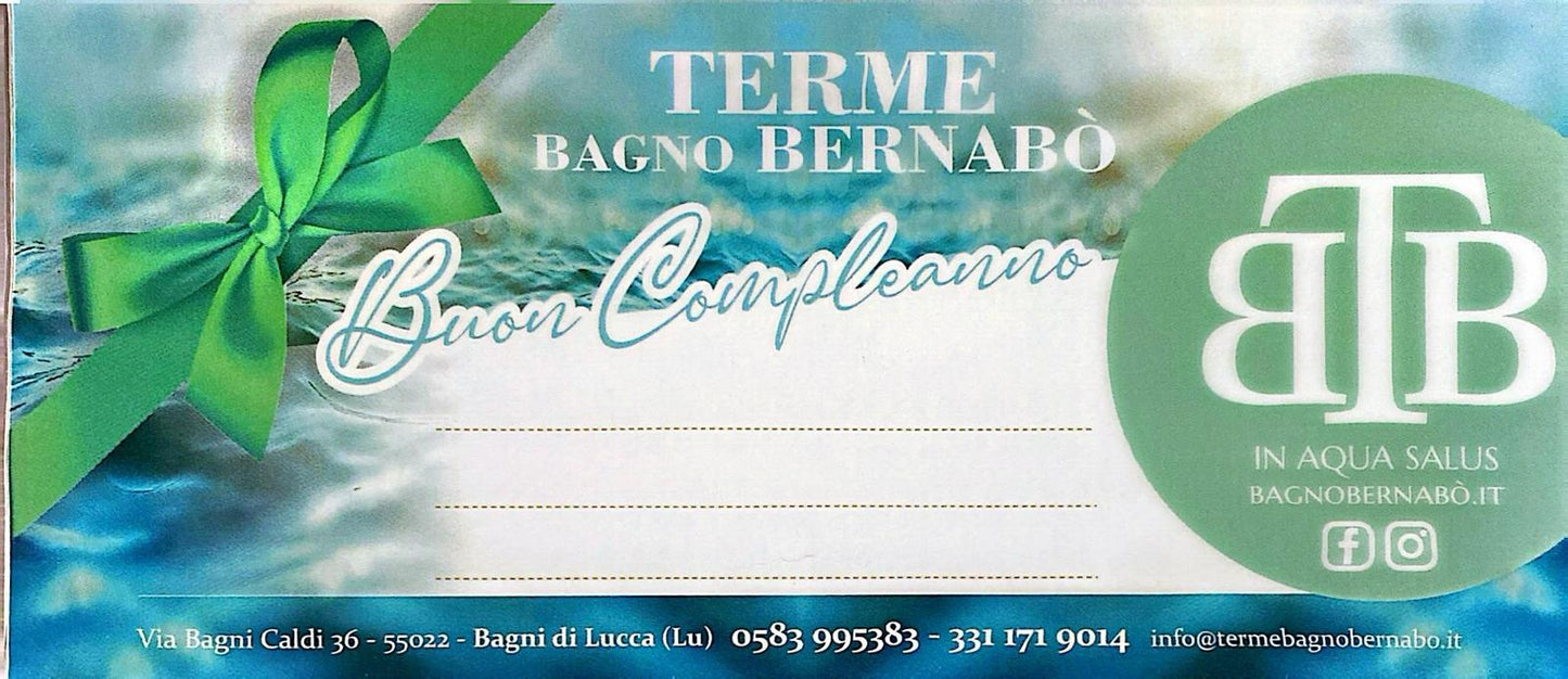 Buono Compleanno- TERME BAGNO BERNABO'-